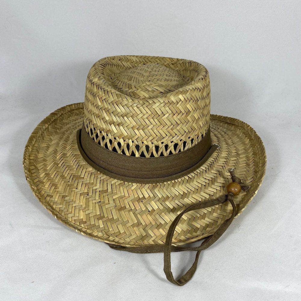 Dorfman Pacific Boater Style Straw Hat NWOT